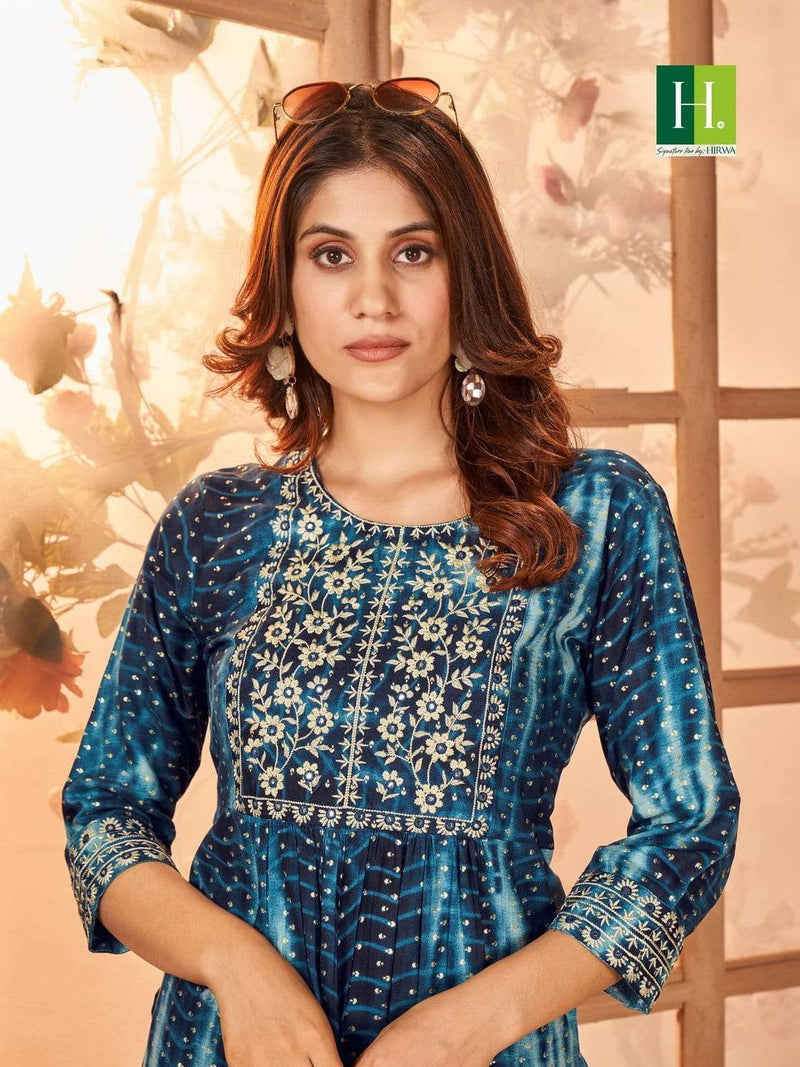 Stylish Rayon Embroidered Festive Wear Kurtis at Rs.695/Catalogue in surat  offer by Thankar India E commerce